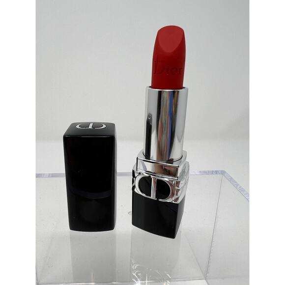 Dior Rouge Lipstick Limited Edition Matte 999 Christmas Red Seasonal - Picture 5 of 7
